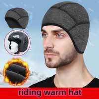 AliExpress 1Pcs Skull Cap Helmet Liner for Men Women Hard Hat Liner Winter Cycling Cap Under Helmet Thermal Fleece Beanie