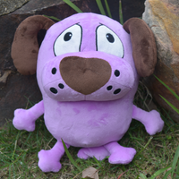 Purple Dog Plush Toys Cartoon Animals Fluffy Dolls Kawaii Dog Stuffes Toy Plushie Birthday Gifts