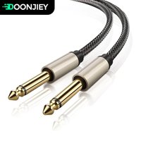 6.5mm 6.35mm Jack Audio Cable 6.35 Jack Male to Male Aux Cable Gold-Plated 1m 1.8m for Guitar Mixer Amplifier 6.5 mm Aux Cable