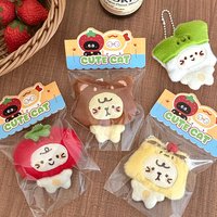 Cute headband kitten figurine pendant for backpack, keychain decoration, girl's backpack keychain, couple's small doll accessory