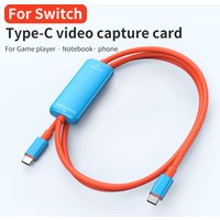 Type-C to USB C Converter 1M Video Capture Card Adapter Support 4K Input,1080P Output With Windows、Linux、MacOS