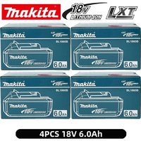 100% Original Makita Akku, 18V 6.0Ah Wiederaufladbarer Akku, Ersatz für Makita BL1830B L1840B L1850B L1860B, Elektrowerkzeug-Akku