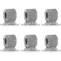 6pcs Compact Sturdy Pencil Clips Wear-Resistant Pen Holders Easy Carry For Nurses Postmen Home Office
