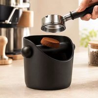 Stoßdämpfende Kaffeesatz-Auffangschale Rutschfester Espresso-Entsorgungsbehälter für Kaffeesatz mit Abnehmbarem Klopfstab Kaffeesatz-Abfallbehälter