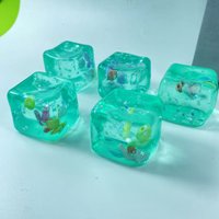 4.5CM Ocean Style Maltose Cube Squishy Sensory Toy Stress Relief Squeeze Vent Decompression Toy