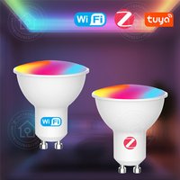 Tuya ZigBee GU10 WIFI Smart LED Bulbs RGB C+W White 5W Dimmable Lamps Smart Life APP Control Light Bulbs Work Alexa/Google Home