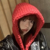 Bonnets d'hiver pour femmes, bonnet rouge, oreille de grande taille, résistant au froid, optique coréenne, chaud, cadeau de Noël, 2023
