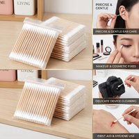 Double Ended Cotton Swabs Household Makeup Removal Ear Digging Hygiene Cleaning Coton Swabs Disposable Round Head Cleaning