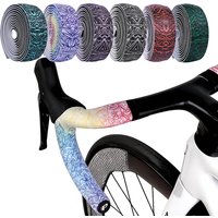 Pollycycle Premium PU + EVA Bicycle Handlebar Tape, Ice Crack Pattern, Anti-Slip, Comfortable, Durable for Road & Mountain Bikes