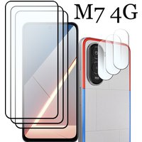 Sale Tempered Glass For Xiaomi POCO M7 4G Screen Protector 9H 6.9"Shockproof Anti-Scratch+M7 4G Soft fiber lens film