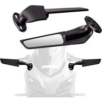 Rétroviseur de moto avec aile de vent modifiée, rétroviseur rotatif réglable pour Ducati Aprilia Honda Suzuki Yamaha Kawasaki BWM KTM