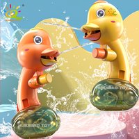 HUIQIBAO Cute cartoon pressure water gun, children's toy water gun experience the fun of play, summer beach swimming pool battle