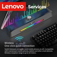 Lenovo Original Computer Speakers Wired/Bluetooth Dual Channel Deep Bass Rgb Light Music Player Hifi Sound Stereo Loudspeaker