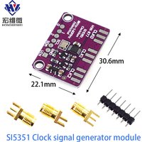 DC 3V-5V Si5351A Si5351 I2C Clock Generator Breakout Board Module Si 5351 A Signal Generator Clock 8KHz-160MHz