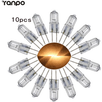 Energy Saving 10Pcs Mini G4 Halogen Light Bulb JC Type Warm White DC 12V 20W Spotlight For Crystal Chandelier Capsule Lamp