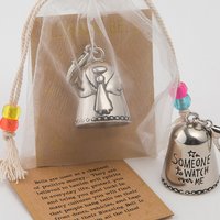 Creative Bell Angel Good Luck Ornament Angel Blessing Bell Always with You Bell for Vehicles Doors Backpacks Keys