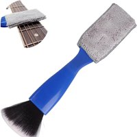 1PCS Guitar Cleaning Brush (Double Head): Durable Dust Cleaner for String, Fretboard & Musical Instrument Care
