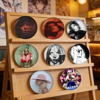 Singer Lady Gaga Anime Button Pin Handmade Brooch For Clothes Cartoon Badge Backpack Decoration Jewelry Accessories