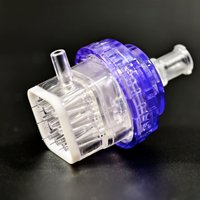 Customized Purple 34G Adjustable 0.8mm-2.0mm 9Pins Needle Cartridge for EZ Negative Pressure Mesotherapy Injector