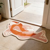 Good Luck Koi Carp Carpets for Living Room Cute Funny Bedroom Decor Carpet Fluffy Soft Irregular Rug Home Thick Plush Floor Mat