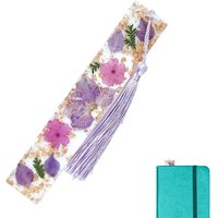 Creative Epoxy Bookmark Reading Book Mark Daisy Dried Flower Tassel Bookmark Mother'S Day Book Lover Gift Resin Bookmark
