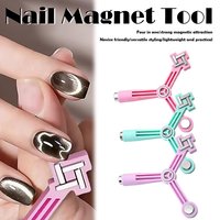 4 in 1 Cat Eye Nail Magnet Tool 5X Stronger Power for Side Light Arc Star Spotlight Flowers French Styles Beginner Pro Nail Art