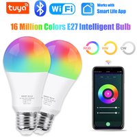 Tuya Wifi/Bluetooth Smart Bulb E27 RGB Alexa Led Lamp Smart Light Bulbs AC 85-265V Smart Lamps For Google Assistant Smart Life