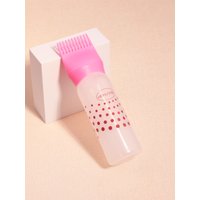large capacity plastic refillable hair dye shampoo nozzle, comb jar bottling, hair salon styling tool Special for real hair wigs