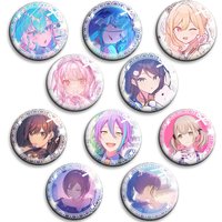 Sekai Project PJSK Creative Lapel Pins Alloy Brooch Hoshino Ichika Hinomori Shiho Round Badge for Bag Clothes Shirt Decor Gifts