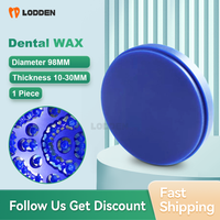 LODDEN Dental Lab WAX Dics Block 98mm*10-30mm for CAD CAM Wax Disk Dental Dentist Denture Materials Wax Shore D Dentist Material