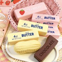 Fun Realistic Peanut Squishy Butter Stick Toy,Slow Rebound Stress Ball Squeeze Toy,Pinching Toy for Office Desk Relaxation Gifts