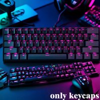 Keycap Set Grey Black Translucent 105 keys OEM Profile Custom PBT Keycaps for 61 87 104 Cherry MX Mechanical Gaming Keyboard