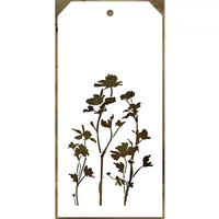 2024 New Label Tag Plastic Stencil For DIY Craft Making Flower Leaf Pattern Scrapbooking Background Card No Metal Cutting Dies