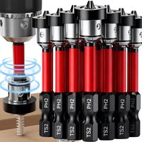Magnetic Positioning S2 Screwdriver Bits for Drywall Plasterboard Gypsum Board Locating Bit Head Drilling Tools