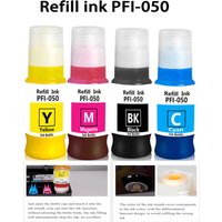 PFI-050 Ink Cartridge Compatible with Canon PFI-050 PFI050 Printer for Canon ImageProgra TC-20M TC-20 TC-21