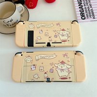 Cute Pompompurin Hard PC Protective Cover Suitable for Nintendo Switch NS/Oled Controller Protective Back Cover