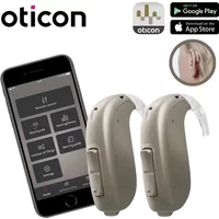 Oticon 48-Channel Hearing Aid Support Streaming Bluetooth Jet 1 Jet 2 BTE Tinnitus Sound for Severe Hearing Loss