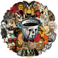 AliExpress GOGOTU 10/50PCS Retro Horror Art Graffiti Stickers Aesthetics Decals Decoration DIY Notebook Laptop Skateboard Guitar Bike Kids Toys