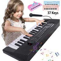 Chriyungel 37 Keys Kids Electronic Keyboard Piano with Microphone Musical Instrument Educational Toys Gift for Boy Girl Toddler