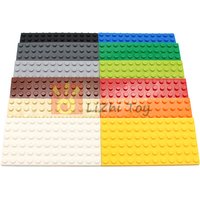 5pcs MOC Plate 6x12 Small Bricks Baseplate Board DIY Building Blocks Children Compatible with 3028 Thin Figures Creative Toys