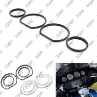 4Pcs Motorcycle Instrument Board Gauge Bezel Kit For Harley Davidson Touring Electra Street Glide 2014-2023