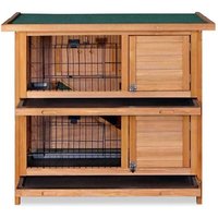 sf-SDR019 Luxury Eco-Friendly Solid Wooden Rabbit Hutch with Horizontal Sliding Waterproof Roof Pet Houses Villa All Seasons*