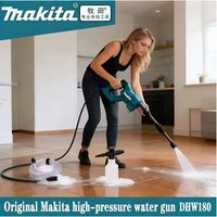 🥇New model Makita DHW180 Battery High Pressure Washer 18V Cordless Portable Cleaning Device High Flow Rate Power Tool🥇