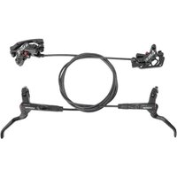 AliExpress NONE MEROCA MTB Bicycle Brake M4 Hydraulic Disc Calipers 4 Piston 160mm Bilateral Brake 800/1400mm Oil Pressure Set Bike Parts