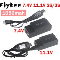 1050mah 7.4V / 11.1V RC Car Battery And USB Charger 2S 3S for MJX Hyper Go H16H H16E 16207 16208 1/16 16209 16210 RC Trucks