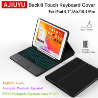 Ajiuyu Tastatur hülle für iPad 9,7 Zoll 10,2 10,5 5. 6. Luft 3. 4. 10. Pro 11 Magic Smart Cover Backlit Track pad