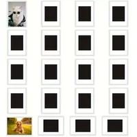 80/100Pcs Blank Photo Frame Insert Fridge Magnets for Photos Translucent Clear Acrylic Refrigerator Magnets for Small Photos