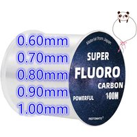 100M Big Size Fluorocarbon Fishing Line 0.12mm-1.0mm 3LB-100LB Carbon Fiber Leader Line Fishing Lure Wire Sinking Line Japan