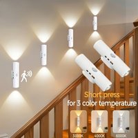 Rechargeable Smart RGB Gradient Night Light Magnetic Motion Sensor Wall Lamp for Bedroom Bathroom Closet Garden Home Decor