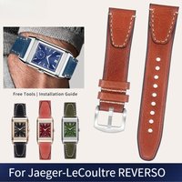 Leather watch strap men For original Jaeger-LeCoultre REVERSO DUOFACE SMALL SECONDS 3988482 MONOFACE Q3858522 Cowhide watchband